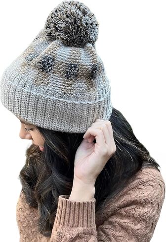 Tracery 100% Alpaca Wool Hat Knit, Unisex Beanie Soft Handmade Garment Winter Hats for Men and Women, Undefined, M-L in Kuwait