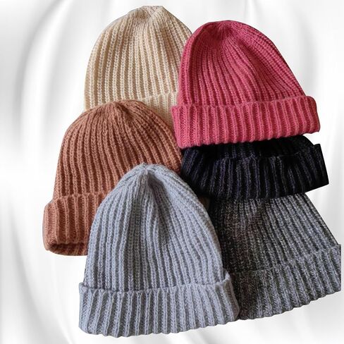 Beanie Hats for Men and Women Knitted Beanie Cap Unisex Winter Warm Soft Ski Hat Outdoor Sports in Saudi Arabia