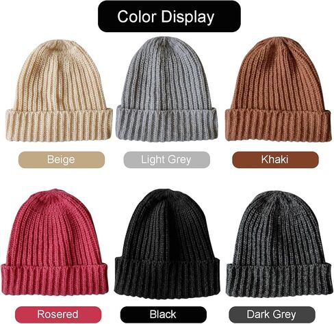 Beanie Hats for Men and Women Knitted Beanie Cap Unisex Winter Warm Soft Ski Hat Outdoor Sports in Saudi Arabia