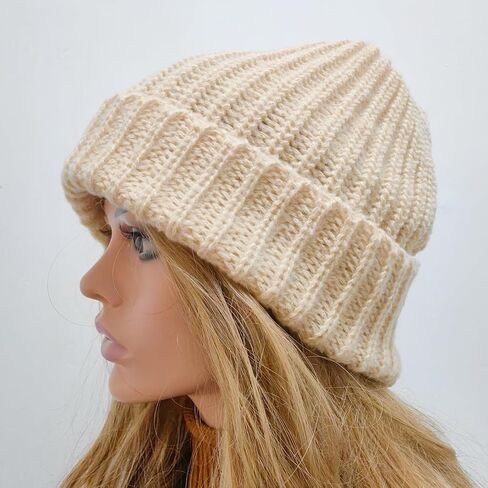 Beanie Hats for Men and Women Knitted Beanie Cap Unisex Winter Warm Soft Ski Hat Outdoor Sports in Saudi Arabia