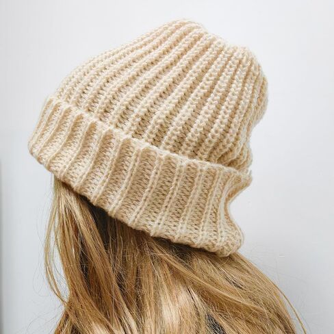 Beanie Hats for Men and Women Knitted Beanie Cap Unisex Winter Warm Soft Ski Hat Outdoor Sports in Saudi Arabia