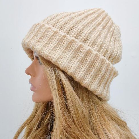 Beanie Hats for Men and Women Knitted Beanie Cap Unisex Winter Warm Soft Ski Hat Outdoor Sports in Saudi Arabia