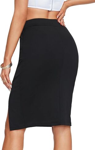 تنورة Aossfre النسائية ذات الخصر العالي والمطاطة ذات الخصر العالي in Kuwait