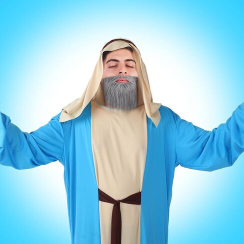 Liitrsh 5 Pcs Jesus Costume Saint Shepherd Noah Biblical Religious Costume for Men Halloween Accessories in Saudi Arabia