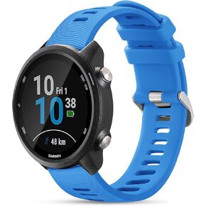 GEAK Compatible with Garmin Forerunner 245/645/55 Watch Band, 20mm Sport Strap for Galaxy Watch 6/5/4 Vivoactive 3 Forerunner 645/245 Music Band, Soft Wristbands for Garmin Venu/Venu Sq/Vivomove HR