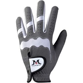 MAZEL Premium Men's Golf Gloves Left Hand,Hot Wet Weather Sweat-Absorbing,Fit Size S M L XL