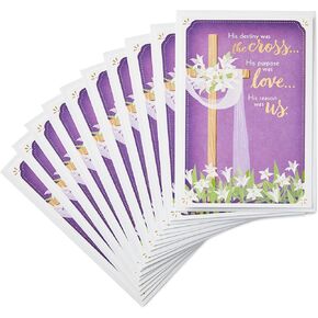 Dayspring Pack of Religious Easter Cards, Blessings at Easter (10 Cards with Envelopes)