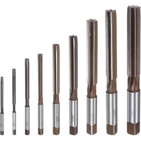 uxcell 9pcs Hand Reamers Set 3mm 4mm 5mm 6mm 8mm 10mm 12mm 14mm 16mm H7 Metric Alloy Steel Reamer Bit Straight Flutes Steel Cutting Tool for Metal Wood Hole Reaming