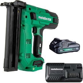 Metabo HPT 18V MultiVolt™ 1-1/2-Inch Cordless Narrow Crown Stapler Kit, Includes 1-18V 2.0 Ah Battery, N1804DB