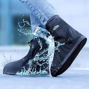 Waterproof Shoe Covers Waterproof Overshoe Reusable Foldable Rain Boot Shoe Protectors Non-Slip Rain Snow Shoe Covers Water Resistant Unisex Rain Gear