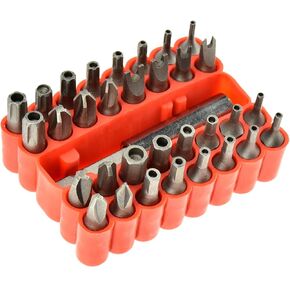 SE 33-Piece Security Bit Set with Magnetic Extension Bit Holder - 7519SD