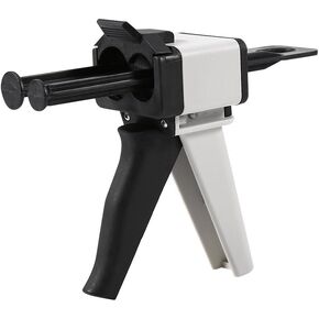 Dispenser Gun Kit, 50ml Adhesive Cartridges Gun Impression Mixing Dispensing Gun Solid Epoxy Gun for 1:1/2:1 Cartridge Mixing Dispenser Delivery Caulking Gun