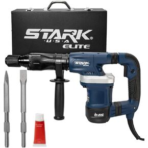Stark USA Demolition Hammer, 1200W Electric Chipping Hammer, 3100BPM Maximum Anti-Vibration Handle 14J