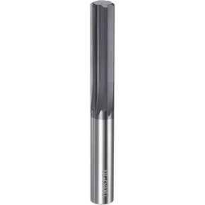 HARFINGTON Carbide Chucking Reamer 0.308"(7.82mm) Dia Straight Flute Straight Shank Machine Reamer Tool for Metal and Lathes CNC Machining Centers, Black