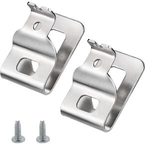 2pcs 304 Stainless Steel Drill Tool Clips Hook Kit,Belt Clips for Dewalt, with Screws for Dewalt N268241 Fit for 20V Power Tools DCD980 DCD980L2