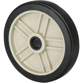 PATIKIL 8" Air Compressor Wheel, Universal Air Compressor Wheel Replacement Part, Air Compressor Wheel Replacement Wheel with 1" Dia Hole, Beige