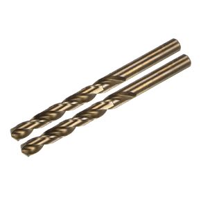uxcell 2Pcs 9.2mm Cutting Dia Round Shank High-Speed Steel Cobalt Metric Twist Drill Bit Rotary Tool