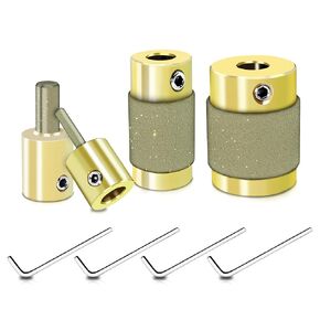 Stained Glass Grinder Bits, 1/8" 1/4" 3/4" 1" Diamond Grinding bits for Polishing, Trimming, Shaping, Glass Grinder Head Tools Supplies for Stained Glass Grinder