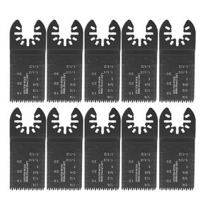 10pcs Universal Wood Metal Oscillating Saw Blade Multi Tool Saw Blade Oscillating Multitool Quick Release Saw Blades High Carbon Steel Sawblade 35mm (Coarse teeth)