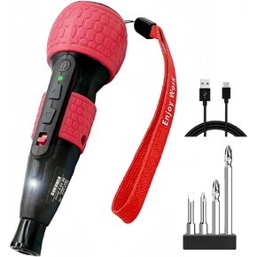 Cordless Electric Screwdriver 3.6V Power Tool Mini Drill Rechargeable Lithium Battery Torque adjustment Automatic And Manual Led Light Home Gadget Maintenance (BLACK)
