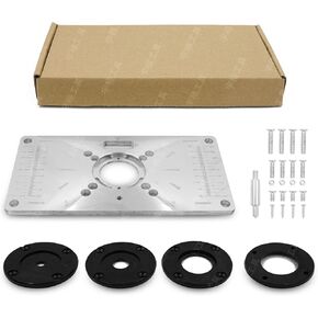 Router Trimmer Woodworking Wood, Aluminium Alloy Router Table Insert Plate Tool, Routers Bench Trimming for Woodworking