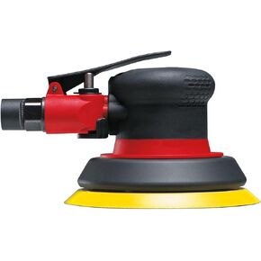 Chicago Pneumatic CP3512 - Air Orbital Sander Tool, Home Improvement, Woodworking Tools, Polisher, Rust Removal, Self-Vacuum, 5 Pad Holes, Hook & Loop, 5 Inch (125 mm), 0.28 HP / 210 W - 12000 RPM