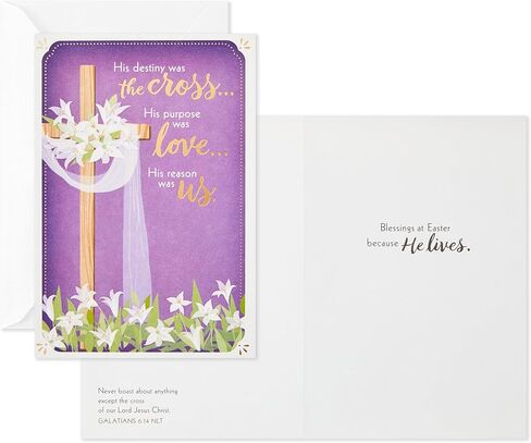Dayspring Pack of Religious Easter Cards, Blessings at Easter (10 Cards with Envelopes) in Kuwait