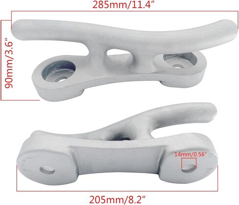 Boat Marine Aluminum “S" Dock Cleat 10/12/15inch in Kuwait