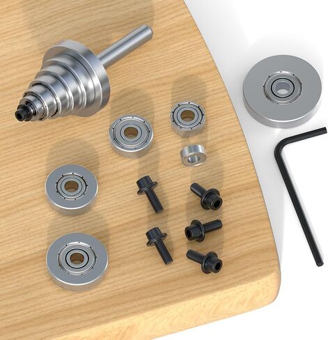 6 قطع محامل لقم رابيت رابيت بديلة مجموعة محامل علوية لقمة التوجيه - ضياء داخلي. 3/16 بوصة والقطر الإجمالي 3/8 بوصة، 1/2 بوصة، 5/8 بوصة، 3/4 بوصة، 7/8 بوصة، 1-1/8 بوصة in Kuwait