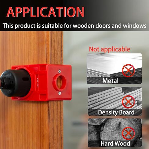 RKK Door Lock Installation Kit, Carbon-Steel Door Lock Hole Saw Door Knob Installation Kit for Deadbolts and Locksets for Wooden Doors with Guide Template in Saudi Arabia