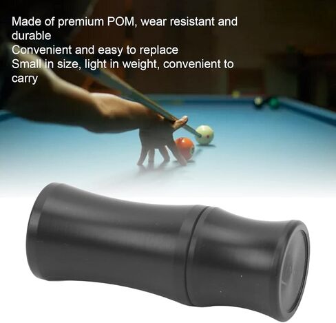 Estink Billiard Cue Joint Protectors, Black POM Billiard Cue Stick Protector Joint Caps Billiard Accessories Replacement Portable Cue Tip Tool Stick Joint Protectors Fit for Predator in Saudi Arabia