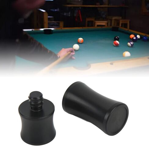 Estink Billiard Cue Joint Protectors, Black POM Billiard Cue Stick Protector Joint Caps Billiard Accessories Replacement Portable Cue Tip Tool Stick Joint Protectors Fit for Predator in Saudi Arabia