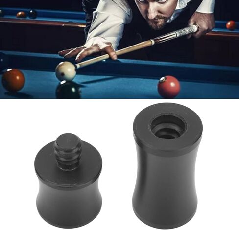 Estink Billiard Cue Joint Protectors, Black POM Billiard Cue Stick Protector Joint Caps Billiard Accessories Replacement Portable Cue Tip Tool Stick Joint Protectors Fit for Predator in Saudi Arabia