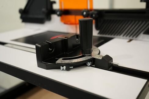 طاولة توجيه سطح المكتب من KREFELD - أعمال خشبية دقيقة في متناول يدك | طقم سياج سريع التحرير، مقاس 24 × 16 بوصة، سطح MDF، لوح ألومنيوم - منفذ خرطوم مكنسة كهربائية in Kuwait
