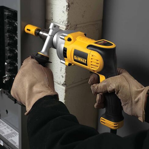 DEWALT Drill, Variable Speed Reversible, Pistol Grip, Anti-Lock Control, 1/2-Inch, 10.5-Amp (DWD220), Yellow in Saudi Arabia