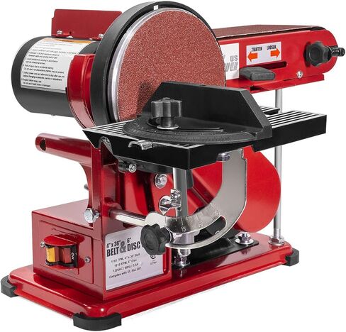 XtremepowerUS 4 "x 36" حزام ساندر 6 "القرص الملمع طاحونة ساندرز لأعمال النجارة حزام ساندر سطح السفينة ساندر in Kuwait