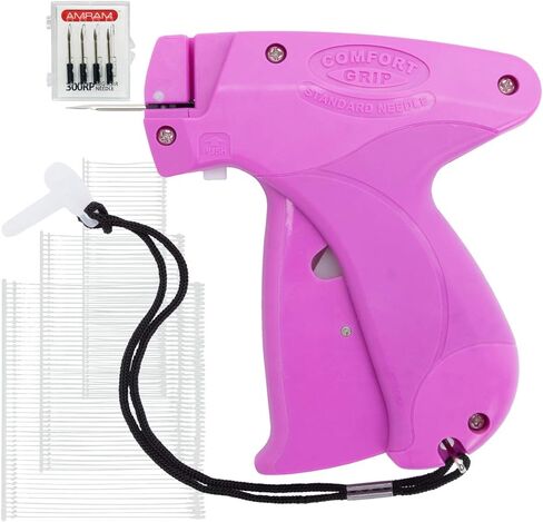 Comfort Grip Clothing Tagging Gun, Price Tag Attacher, Kit Includes 2 Gray Standard Taggers, 6 Needles; for Manufacturers, Retail, Boutiques, Consignment, Yard Sales in Saudi Arabia