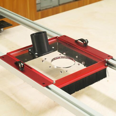 SpeTool Dust Collection Shroud for Slab Flattening Router Sled, 2-1/2" Dust Collection Interface connect Dust Extractor, Slab Flattening Mill Accessories compatible with Most Routers in Saudi Arabia
