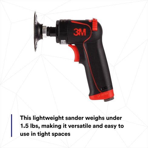 3M Pistol Grip Disc Sander, 33577, 18,000 RPM, 50mm and 75mm, 1 per box, Automotive Tool for Abrasive Disc Grinding, Weld Cleanup, Paint-Stripping in Saudi Arabia