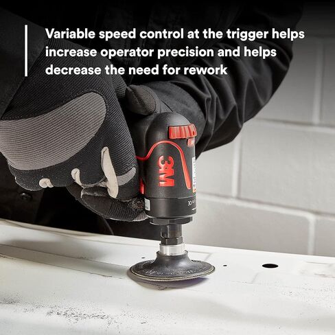 3M Pistol Grip Disc Sander, 33577, 18,000 RPM, 50mm and 75mm, 1 per box, Automotive Tool for Abrasive Disc Grinding, Weld Cleanup, Paint-Stripping in Saudi Arabia
