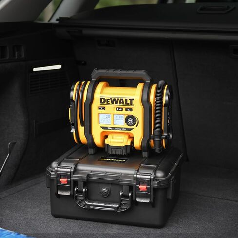 LOTOCASE Air Compressor Case for DEWALT 20V MAX Tire Inflator DCC020IB | Waterproof Hard Shell Storage Bag Compatible with DEWALT Tire Inflator, Battery Pack 20V 2.0 to 9.0 Ah & Chargers (Case Only) in Saudi Arabia
