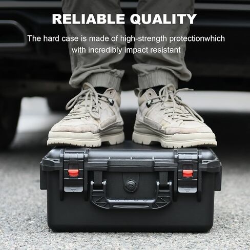 LOTOCASE Air Compressor Case for DEWALT 20V MAX Tire Inflator DCC020IB | Waterproof Hard Shell Storage Bag Compatible with DEWALT Tire Inflator, Battery Pack 20V 2.0 to 9.0 Ah & Chargers (Case Only) in Saudi Arabia
