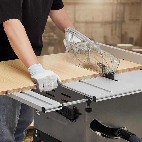 Table Saw, PIONEERWORKS10inch 15A 5000RPM Portable Table Saw with Stand & Safety Switch, Push Stick, 90°Cross Cut & 0-45°Cutting, Multifunctional Table Saw for Woodworking, DIY Working in Saudi Arabia