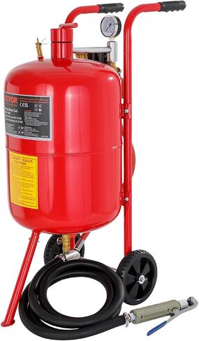 VEVOR Sand Blaster، وعاء رمل بسعة 10 جالون، مجموعة تفجير الرمل بالضغط 60-110 رطل لكل بوصة مربعة مع 4 فوهات سيراميك وخرطوم 8 أقدام، مثالية للطلاء والبقع وإزالة الصدأ in Saudi Arabia