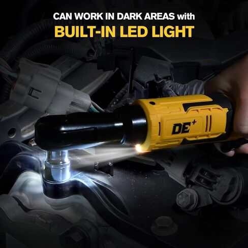 طقم مفتاح ربط بسقاطة لاسلكي 74 قدم - رطل 3/8 بوصة، لمفتاح ربط السقاطة الكهربائي ببطارية ديوالت 20 فولت، 400 دورة في الدقيقة، مشغل سرعة متغيرة، ضوء LED، محول 1/4 بوصة، 8 مقابس، لا تتضمن بطارية in Kuwait