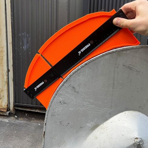 Contour gauge (10+5inch) tool irregular Profile lock (orange) Precision tool for shape replication Woodworking measuring gauge for flooring duplicator in Saudi Arabia