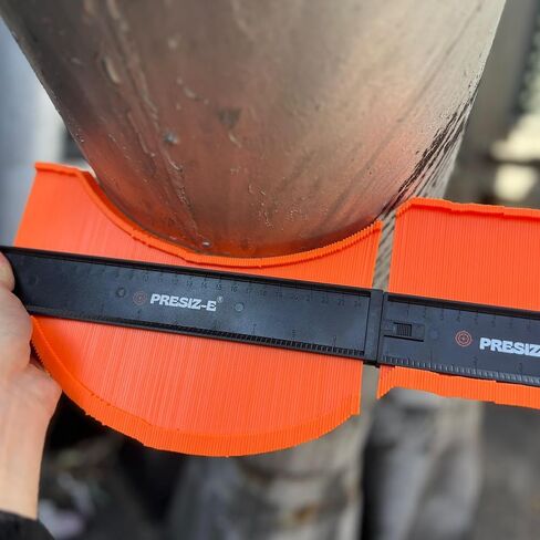 Contour gauge (10+5inch) tool irregular Profile lock (orange) Precision tool for shape replication Woodworking measuring gauge for flooring duplicator in Saudi Arabia