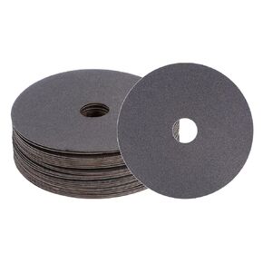 25PCS Silicon Carbide Resin Fiber Grinding and Sanding Discs 5" x 7/8" Center Hole 120 Grit Fiber Abrasive Discs for Grinding Polishing