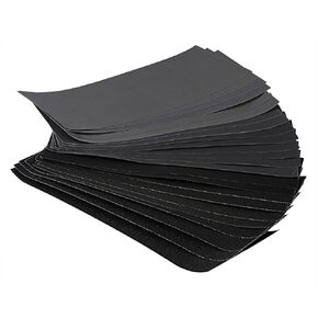 24 Pcs Sandpaper, Fine Grit Sandpaper, Premium Wet and Dry Waterproof Sandpaper, 12 Grits Sandpaper for Wood Furniture, Plastic, Metal, 9 x 3.6 inches