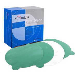 Sunmight Film 6" 320G PSA No Hole Disc, 01314, 100 Discs